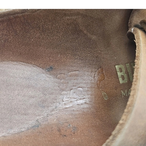 Birkenstock Arizona Big Buckle Sandals Cognac Leather Size 37 US 6 6.5 - Picture 8 of 11